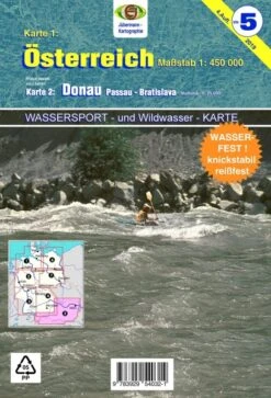 Jübermann Wassersportkarte 5 Österreich/Donau